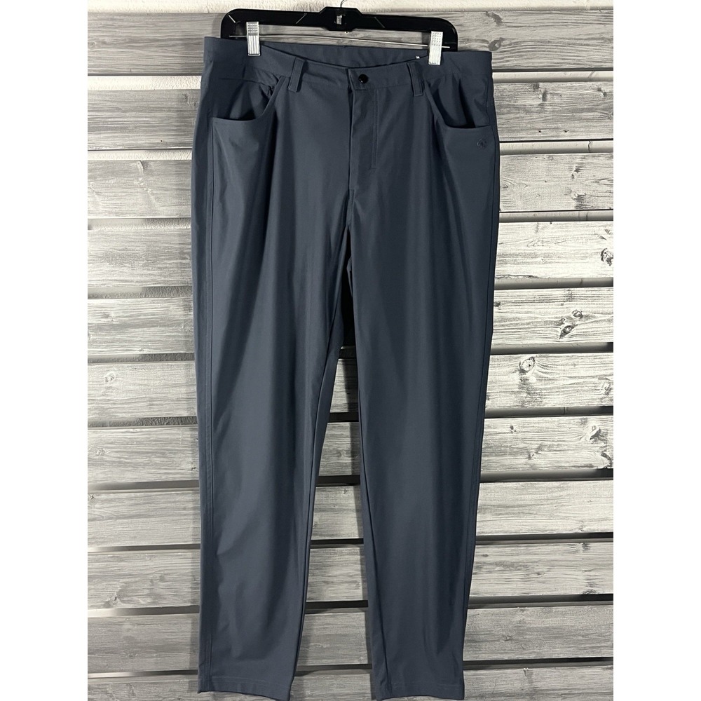 Gaiam Pants Mens Large 36x30 Gray EUC Commuter Performance Quick Dry Flat